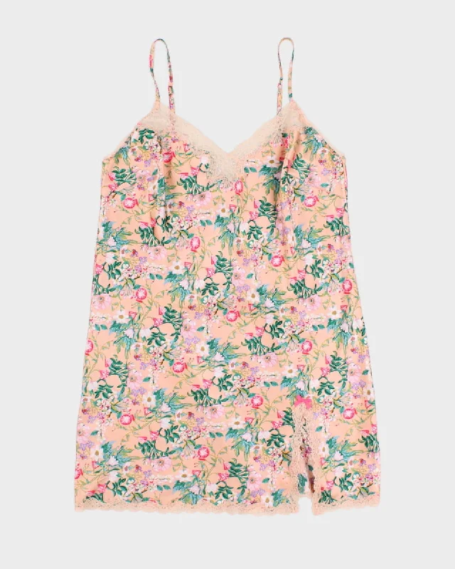 Victoria's Secret Lace Detailed Floral Slip Dress - M H&M pajama sets