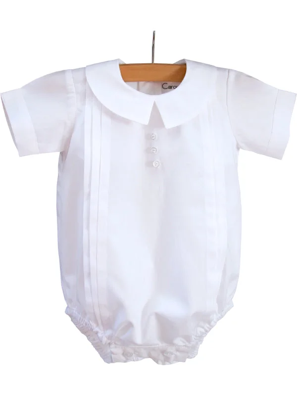 Christening Dedication Boys Outfit Bubble with Bonnet Satin Bathrobe Set