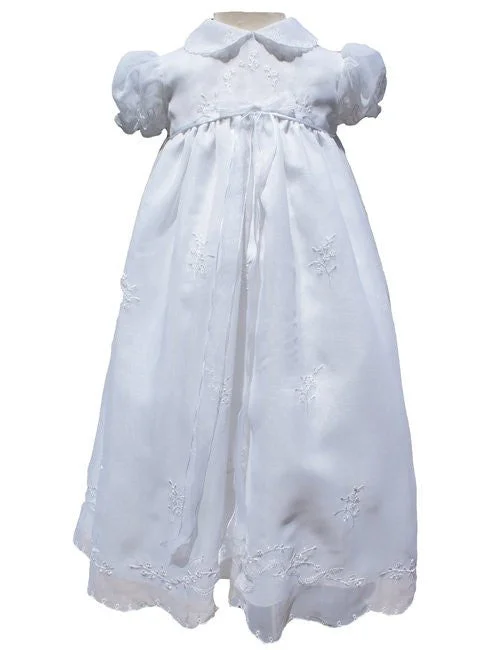 Lovely Lily White Christening Gown for Baby Girls 9m Elegant Lace Gown