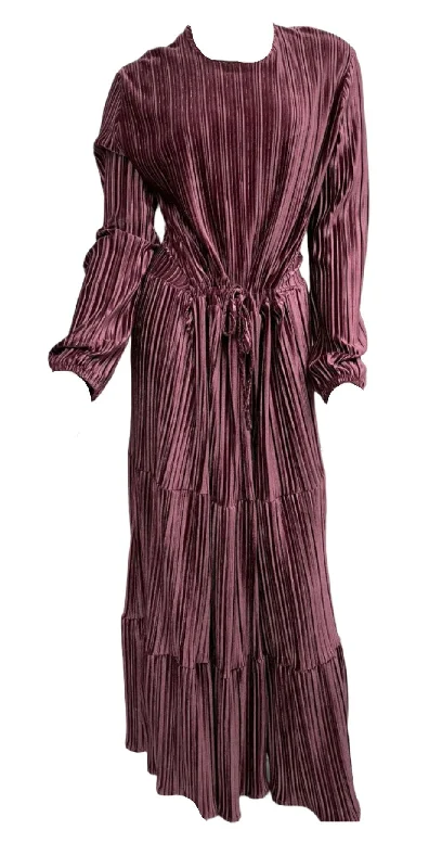 Mauve Velour Robe Soft Velvet Robe