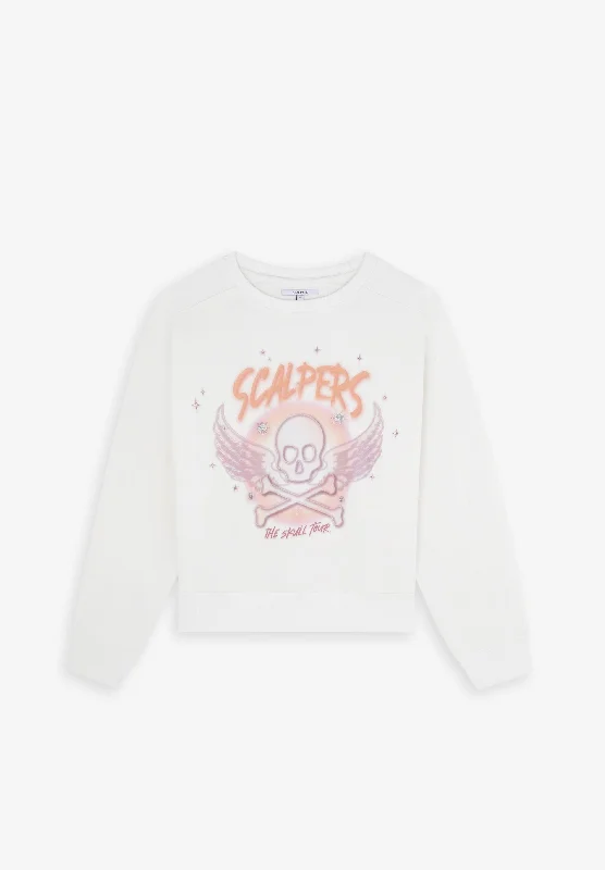 SPRAY SKULL SWEATER Classic sweaters