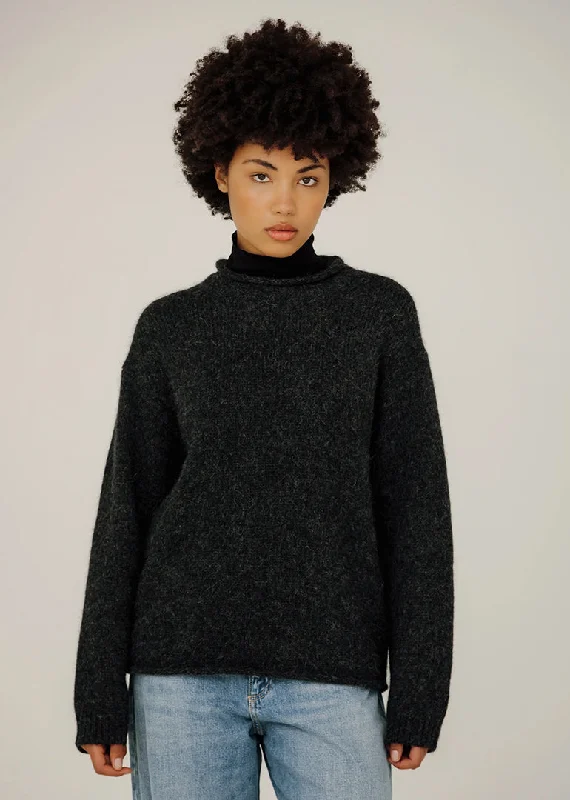 Bare Knitwear Linden Pullover in Basalt Thanksgiving sweaters