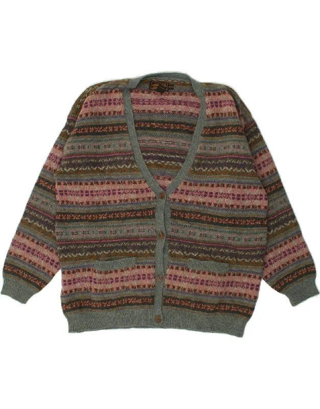 EDDIE BAUER Womens Oversized Cardigan Sweater UK 18 XL Multicoloured Best sweaters for work