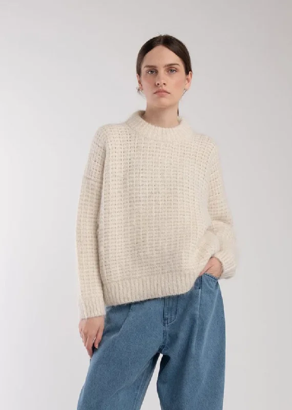 Micaela Greg - Matta Pullover in Cream Best sweaters for cold weather