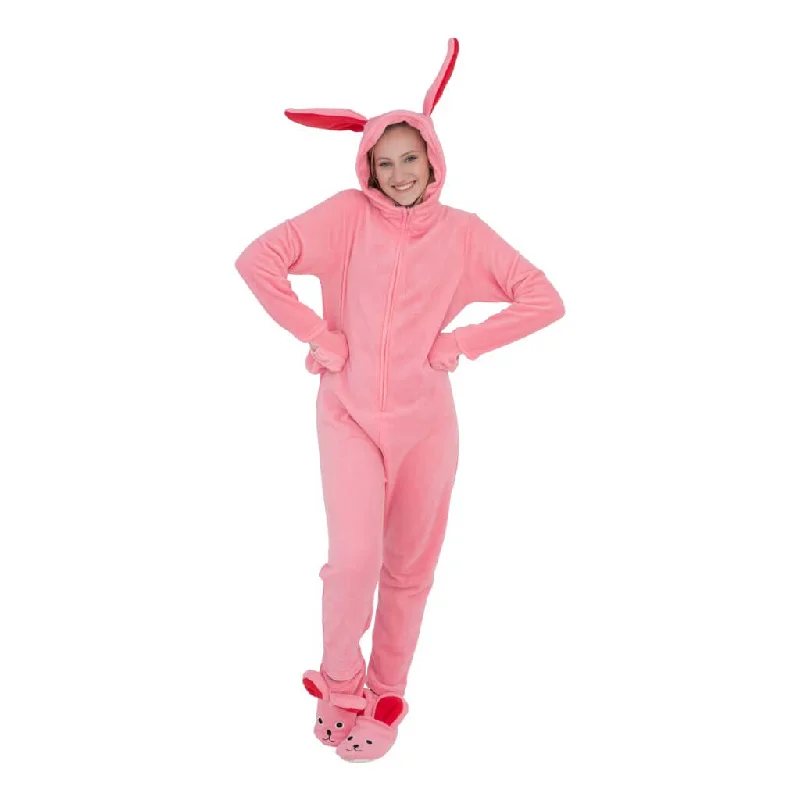 Women's A Christmas Story Bunny Union Suit Pajamas Costume Fall sweaters