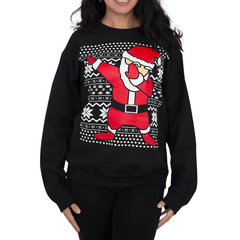 Women's Dabbin' Santa Ugly Christmas Sweatshirt Best sweaters for formal occasions