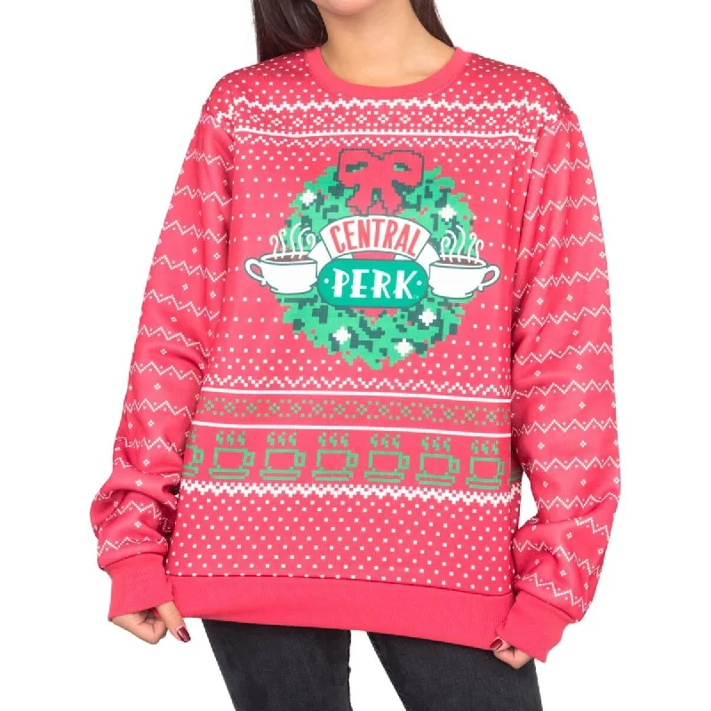 Women's Friends Central Perk Wreath Ugly Christmas Sweater Budget-friendly sweaters