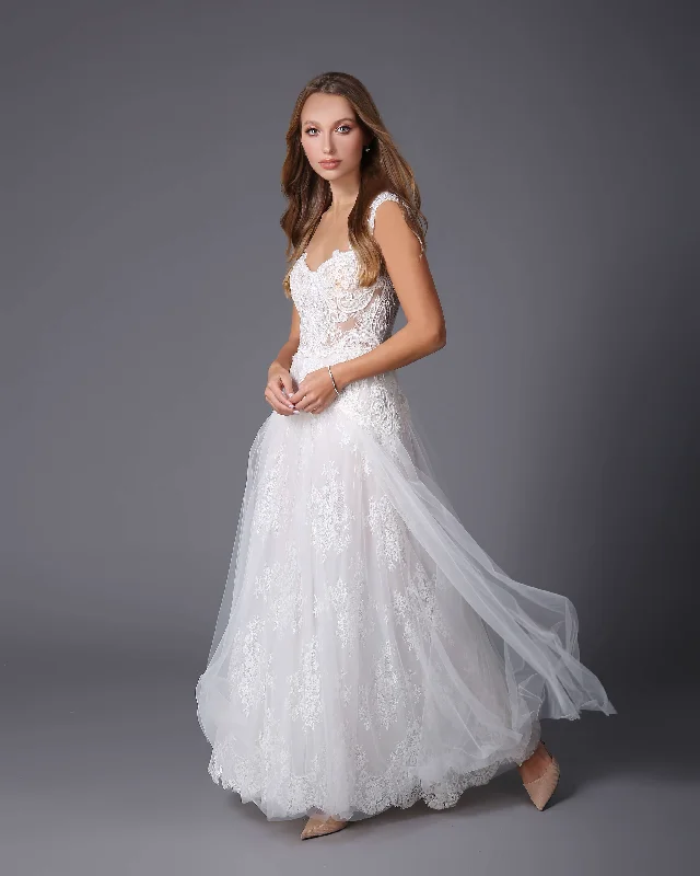 EMILY – Romantic lace wedding dress. A-line Bridal Dress