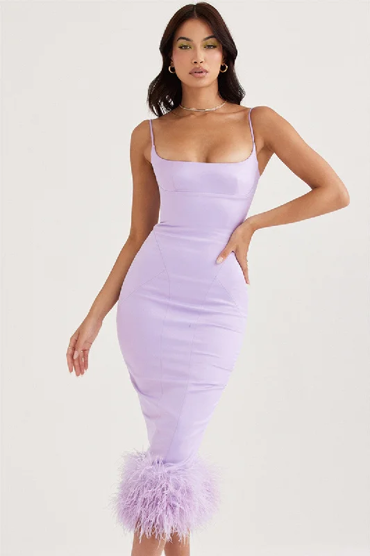 Lillian Spaghetti Strap Backless Long Dress Must-have midi dresses for this season