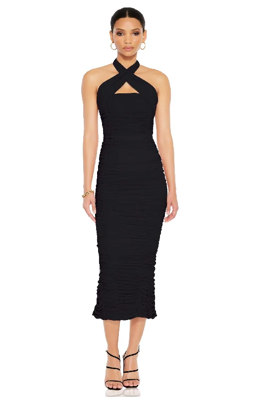 Nookie Monroe Midi Dress - Black Budget-friendly midi dresses