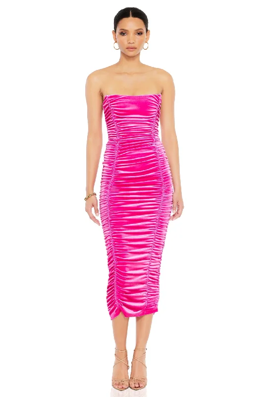 Nookie Verve Midi Dress - Hot Pink Best midi dresses for casual wear