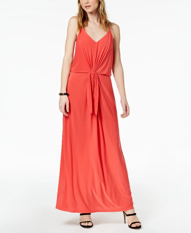 Bar III Tie Waist Maxi Dress Holiday maxi dresses