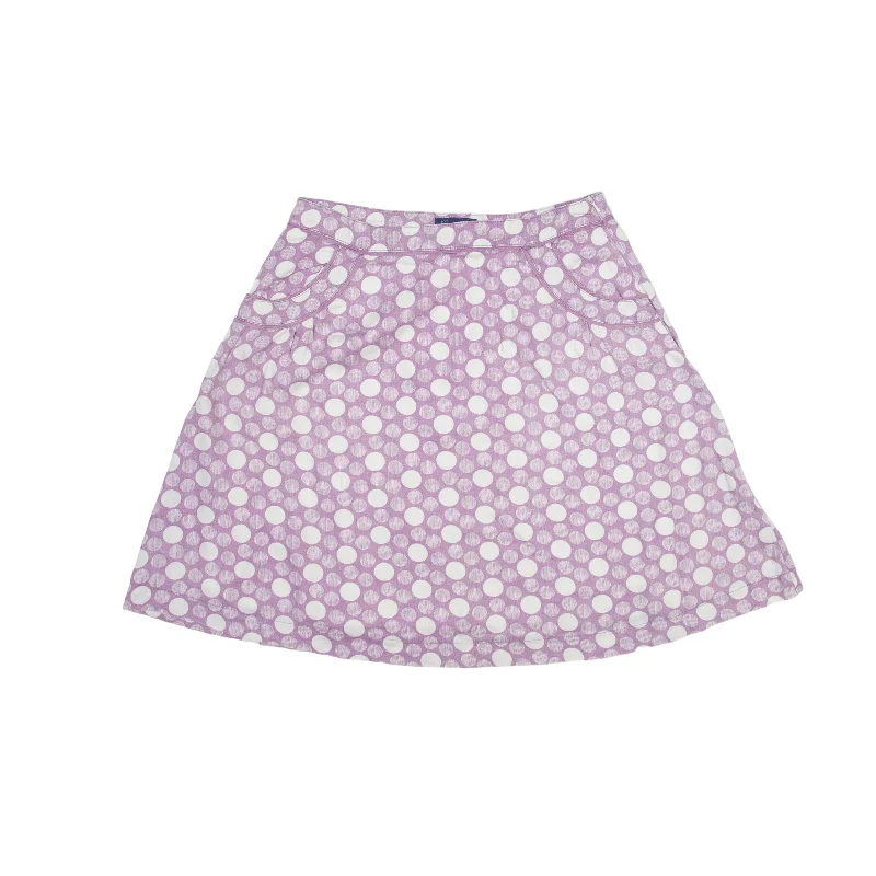 MONSOON Knee Length A-Line Skirt Purple Spotted Womens UK 12 Best-selling unclassified skirts