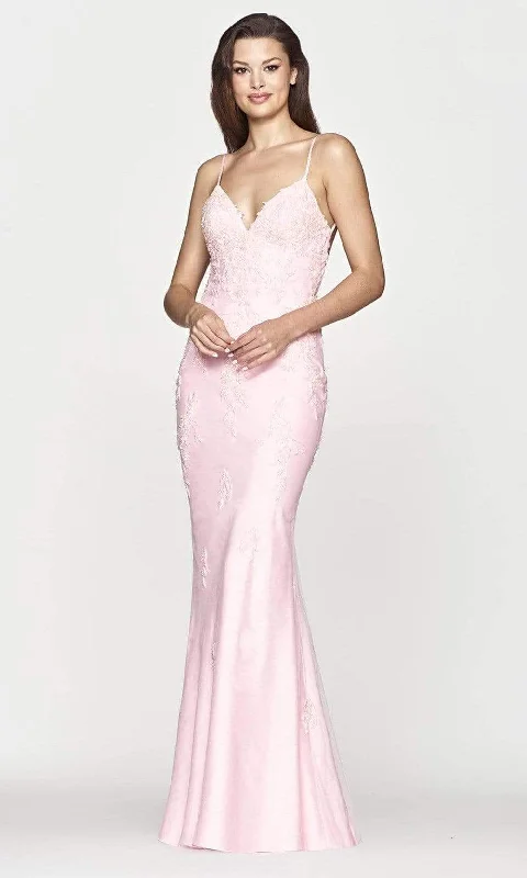 Faviana - S10633 V-Neck Open Back Trumpet Gown Best party dresses for dancing