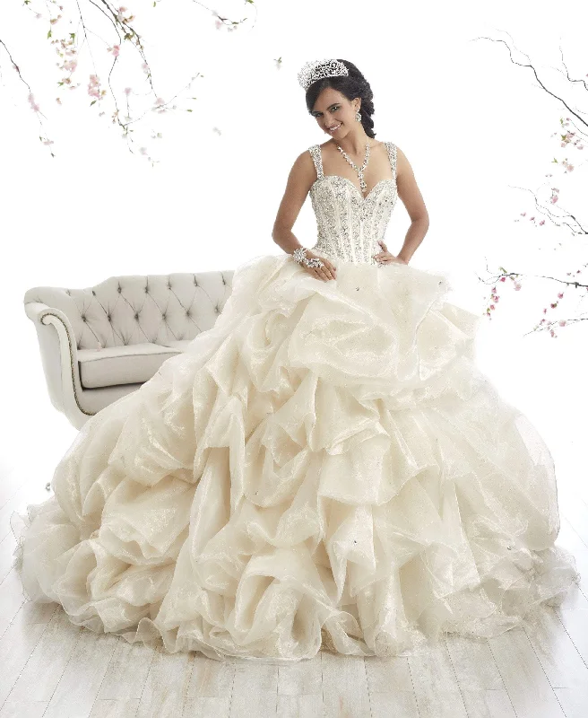 Quinceanera Collection - 26868 Beaded Lace Sweetheart Ballgown Elegant party dresses