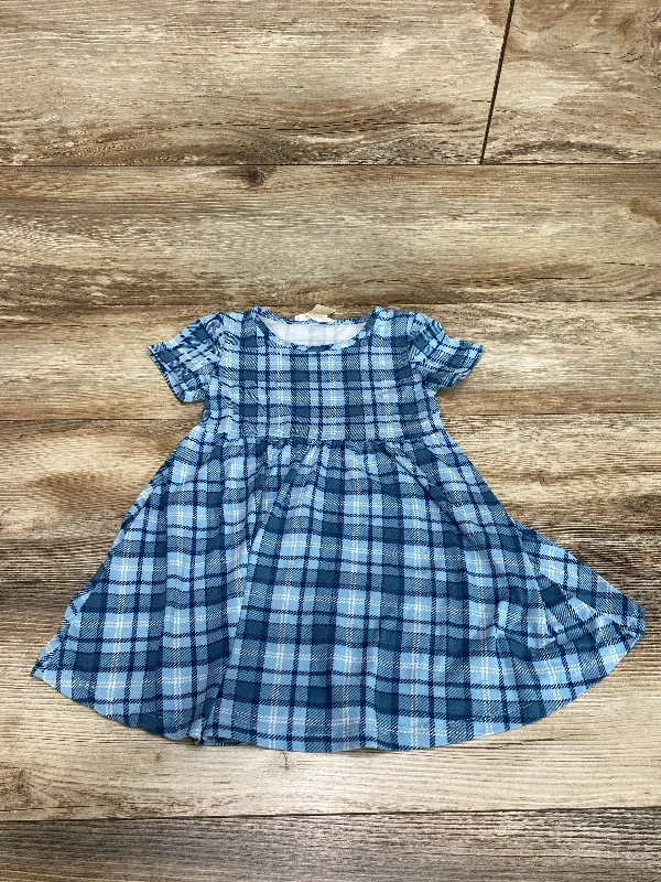 Emma & Elsa Blue Plaid Dress sz 3T Neutral tone unclassified dresses