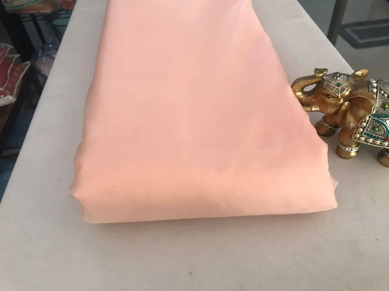 Peach Pink Plain Poly Organza Fabric Affordable unclassified dresses