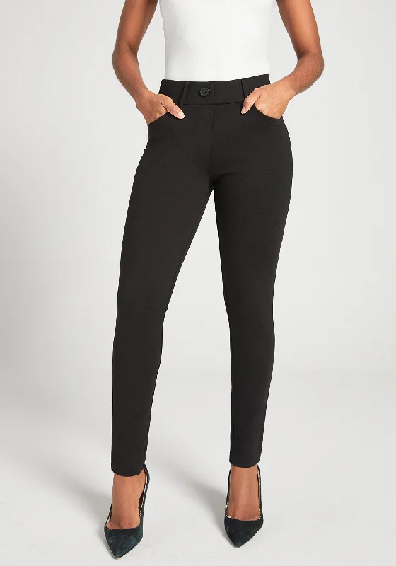 7-Pocket Dress Pant Yoga Pant | Skinny (Black) Affordable unclassified dresses