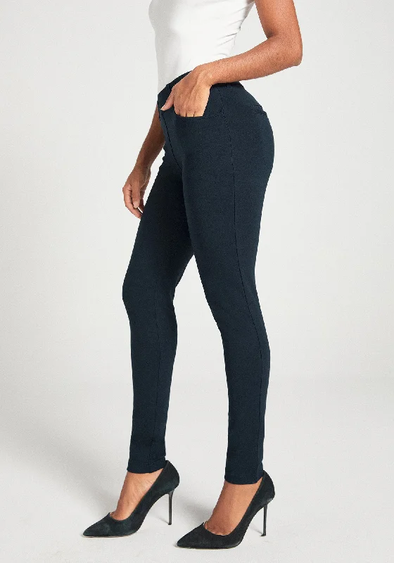 7-Pocket Dress Pant Yoga Pant | Skinny (Navy) Wrap unclassified dresses