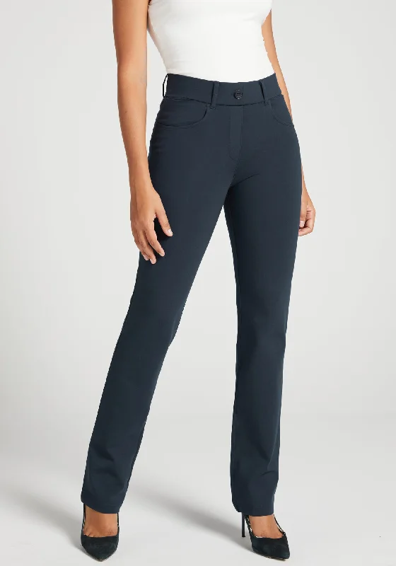 7-Pocket Dress Pant Yoga Pant | Straight (Navy) Sexy unclassified dresses