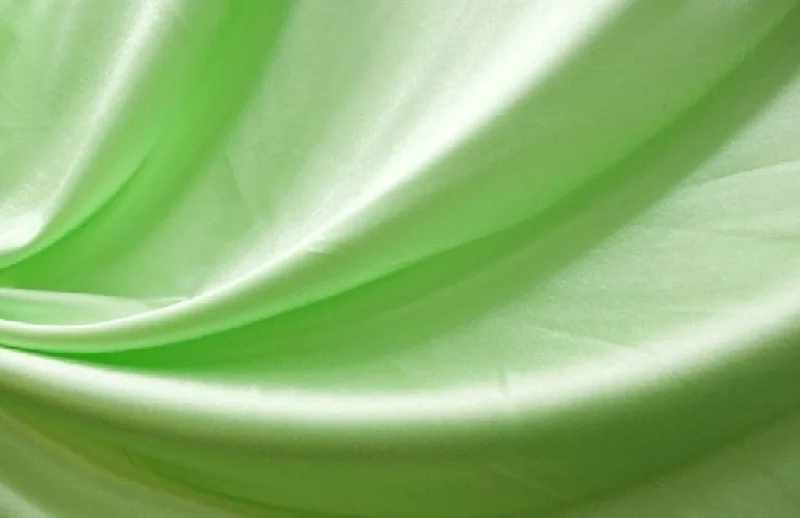 Apple Green Plain Crepe Satin Fabric Summer unclassified dresses