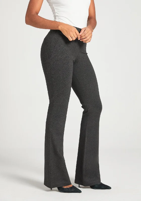 Classic Dress Pant Yoga Pant | Bootcut (Charcoal) Cotton unclassified dresses