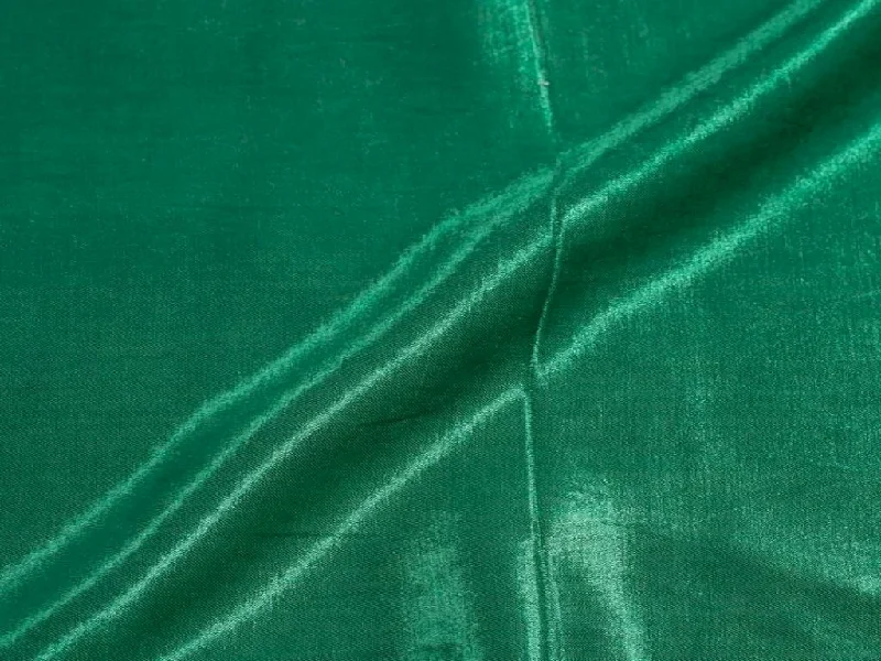 Dark Green Plain Gaji Silk Fabric Color block unclassified dresses