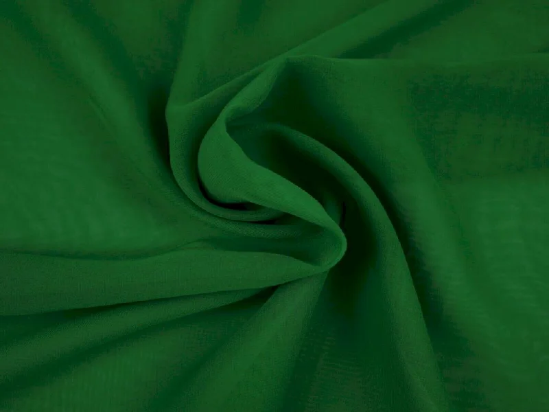 Dark Green Plain Chinon Chiffon Fabric Earthy tone unclassified dresses