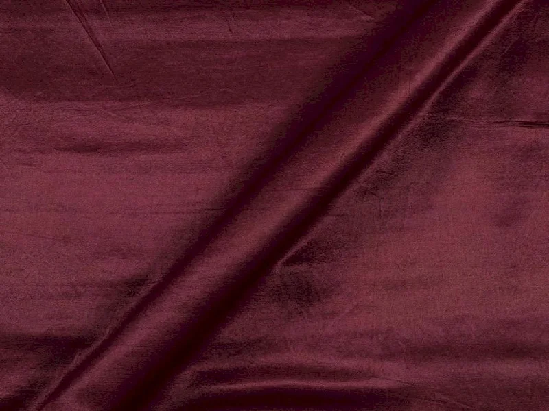 Dark Maroon Plain Gaji Silk Fabric Ruched unclassified dresses