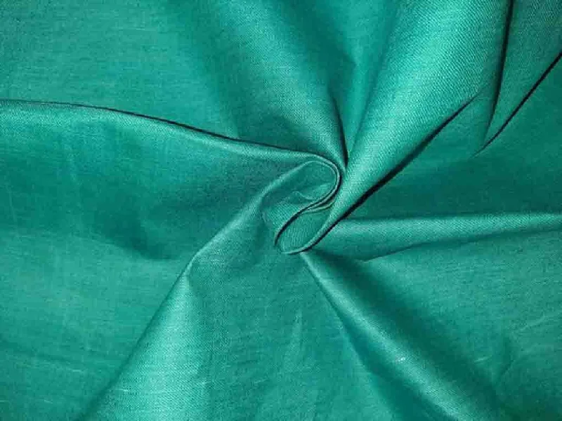 Deep Green Plain Handloom Cotton Fabric High-end unclassified dresses