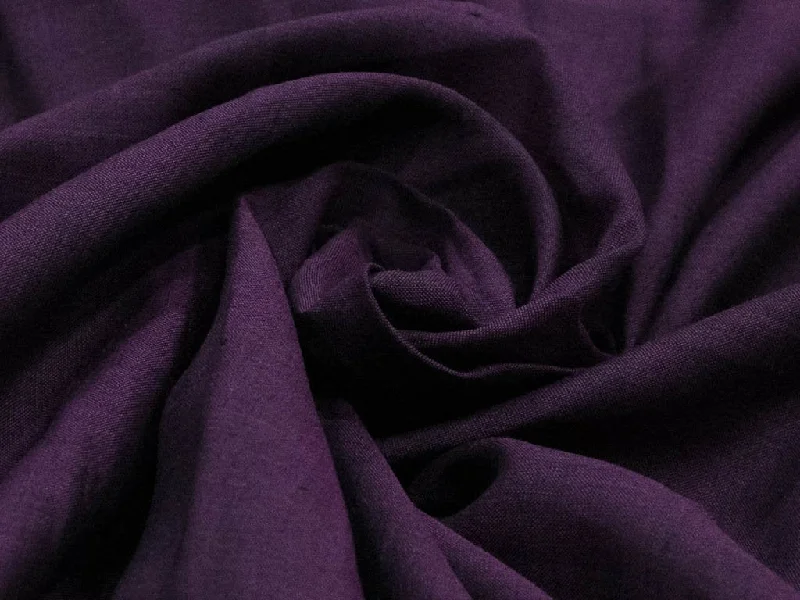 Deep Purple Plain Ramie Linen Fabric Engagement unclassified dresses