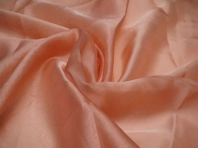 Dusty Peach Plain Viscose Organza Fabric Wedding guest unclassified dresses