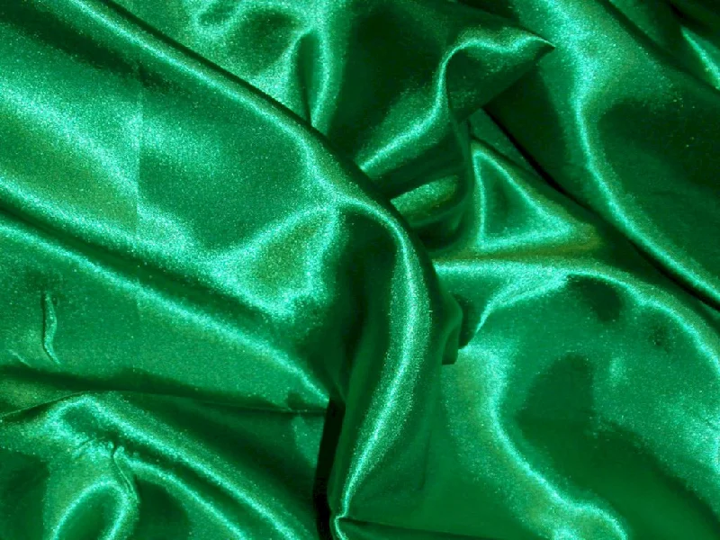 Emerald Green Silky Plain Japan Satin Fabric Plus size unclassified dresses