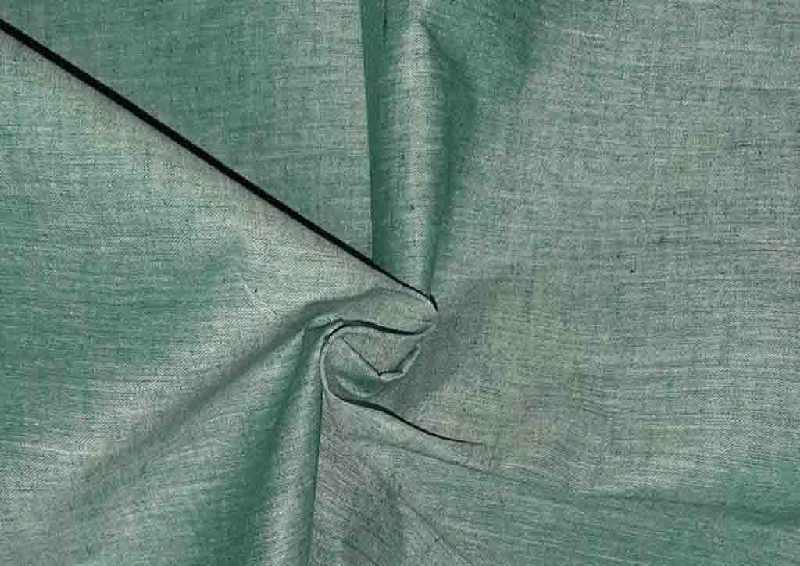 Green Plain Textured Handloom Cotton Fabric Graduation unclassified dresses