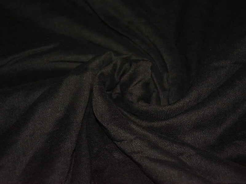 Jet Black Plain American Georgette Fabric Stylish unclassified dresses