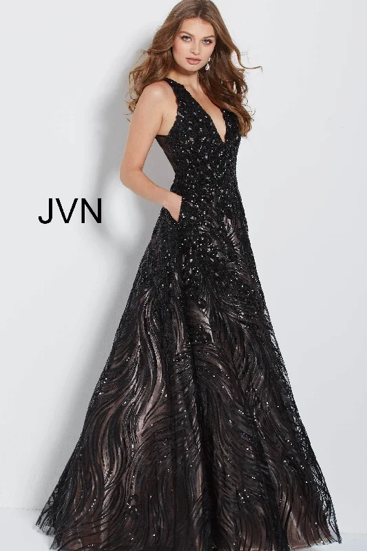 Jovani JVN60641ASC - Illusion Cutout Back Prom Dress Casual unclassified dresses