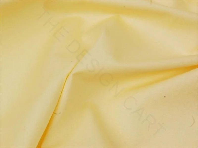 Lemon Yellow Cotton Poplin Fabric Elegant evening unclassified dresses