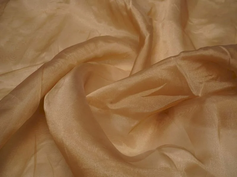 Light Brown Plain Viscose Organza Fabric Chiffon unclassified dresses