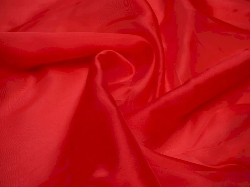 Maroon Plain Viscose Organza Fabric Ruffled unclassified dresses