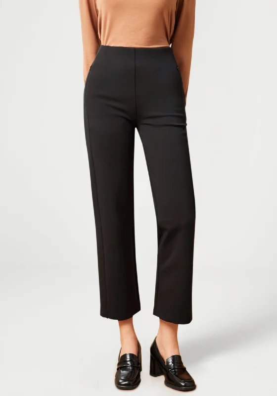 Monroe Crop Trouser | Straight (Black) High-low unclassified dresses