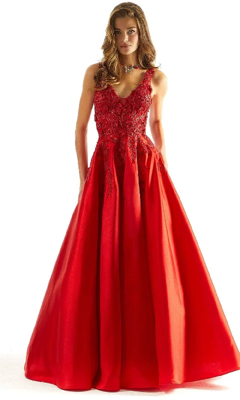 Mori Lee 49044 - Satin A-Line Prom Dress Popular unclassified dresses