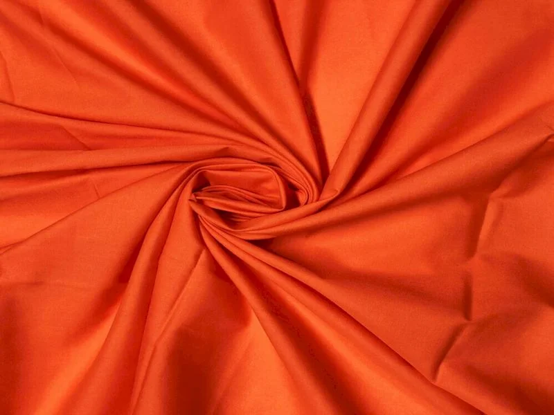 Orange Plain Pure Cotton Poplin Fabric Discounted unclassified dresses