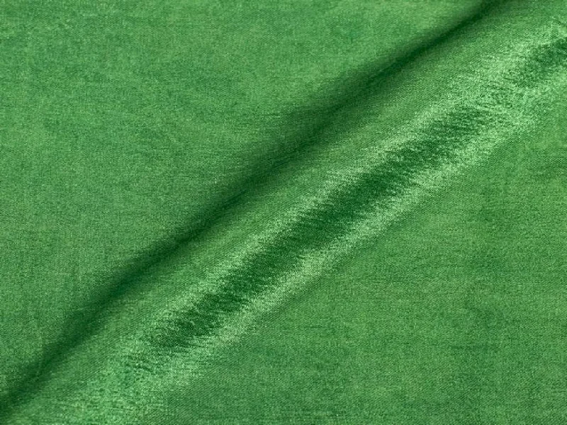 Parrot Green Plain Gaji Silk Fabric Knitted unclassified dresses