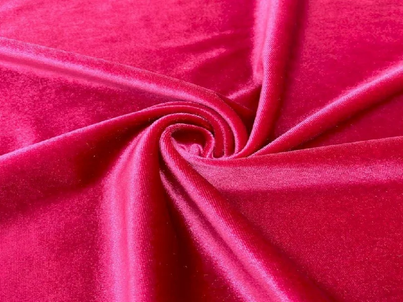 Pink Plain Micro Viscose Velvet Fabric Engagement unclassified dresses