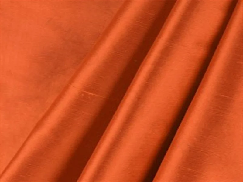 Rust Orange Persian Paper Silk Fabric Elegant unclassified dresses