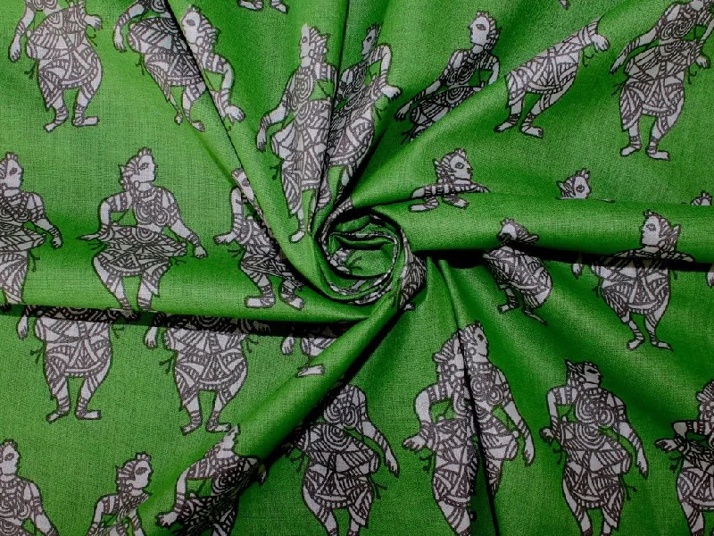 Green Dancers Pure Cotton Fabric Striped unclassified dresses