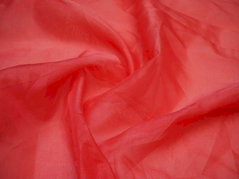 Rani Pink Plain Viscose Organza Fabric Soft fabric unclassified dresses