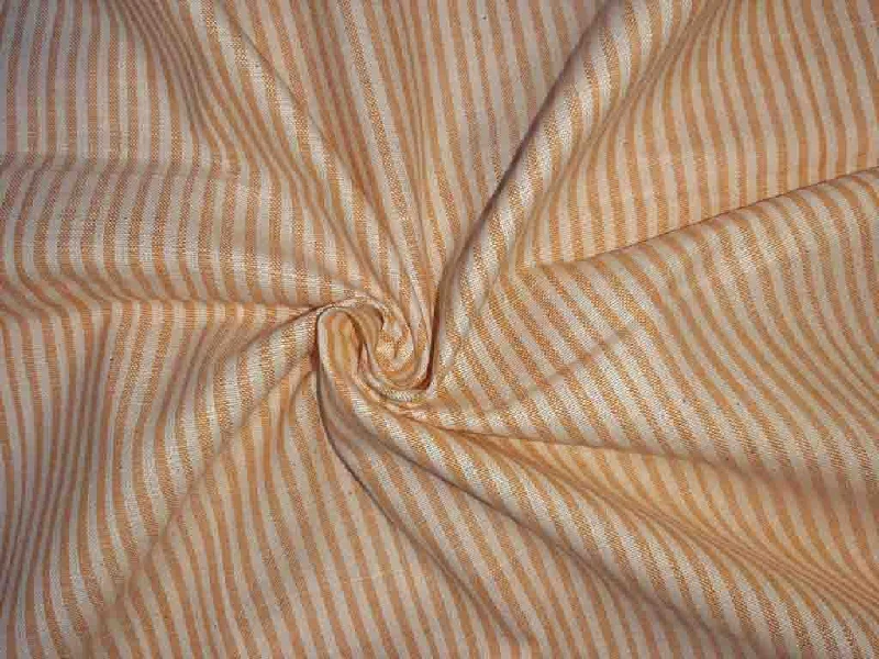 Light Orange Stripes Cotton Fabric Club unclassified dresses