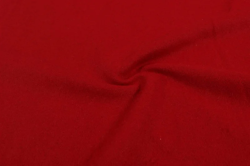 Red Plain Wool Felt Fabric Plus size unclassified dresses