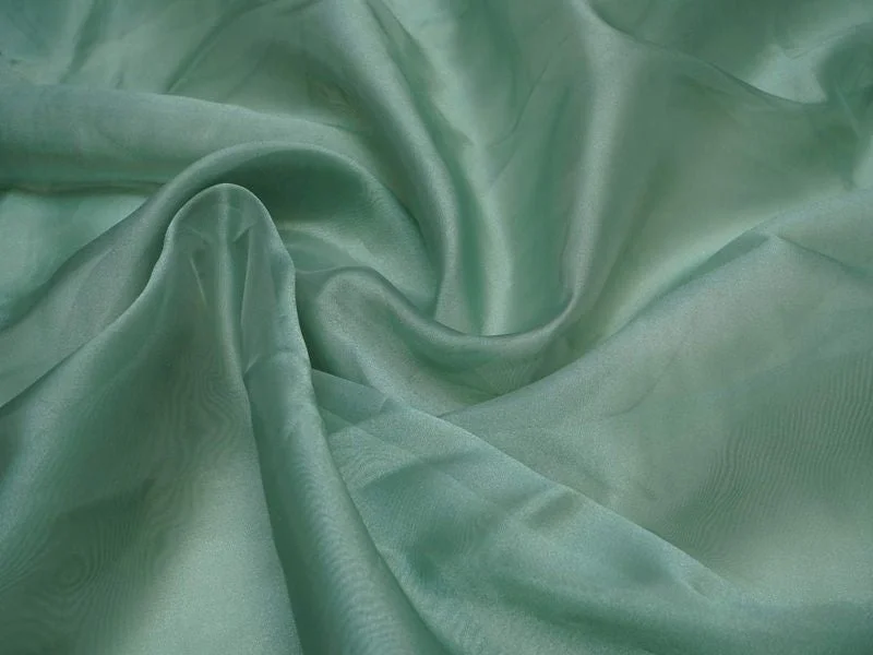 Silver Green Plain Viscose Uppada Silk Fabric Off-shoulder unclassified dresses